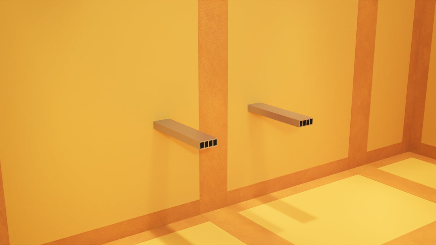 The Original™ Floating Shower Bench Kit™ with Orange XPS Waterproof Board & Original Shower Bench Bracket®