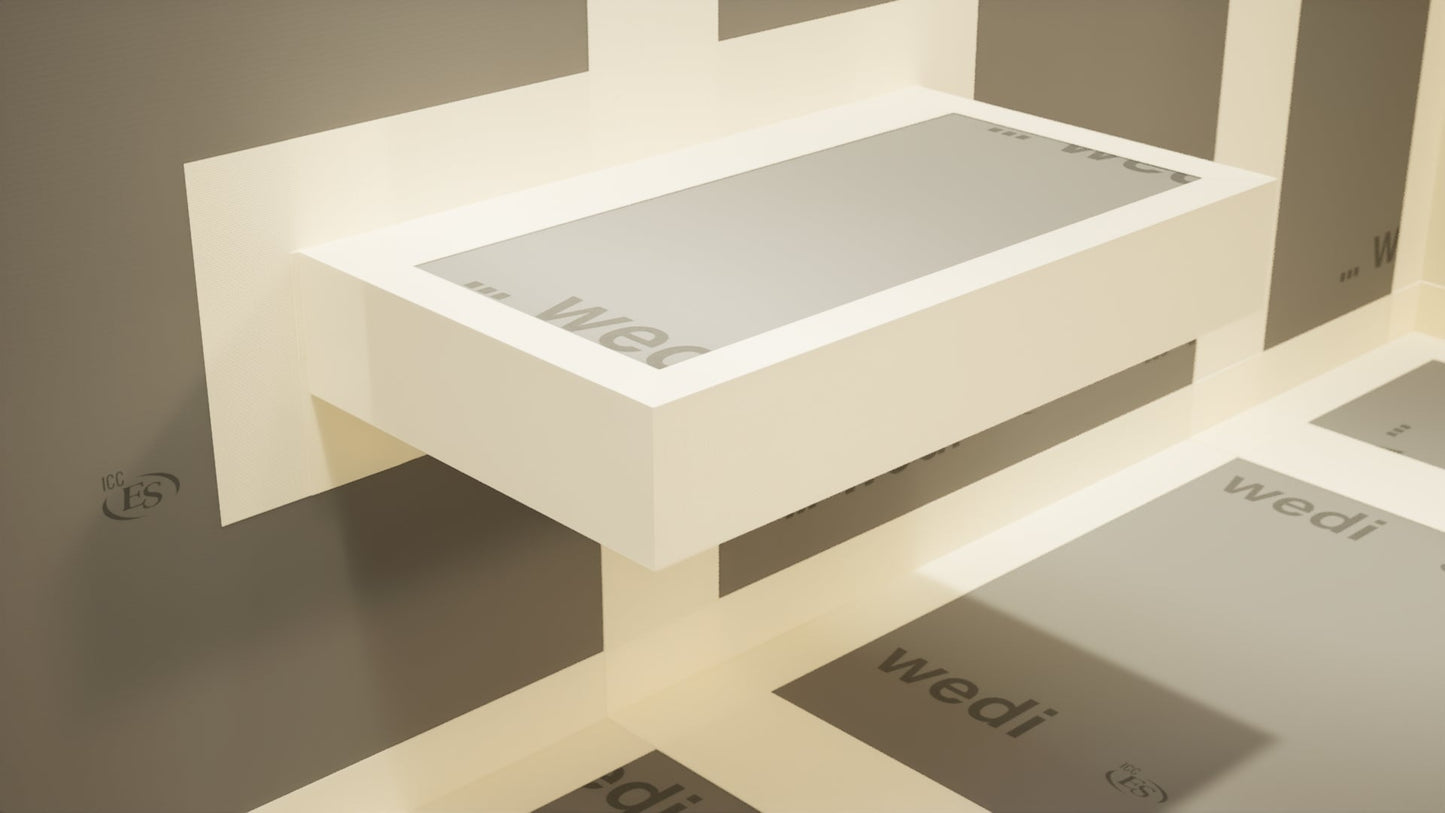 The Original™ Floating Shower Bench Kit® with wedi® & Original Shower Bench Bracket®