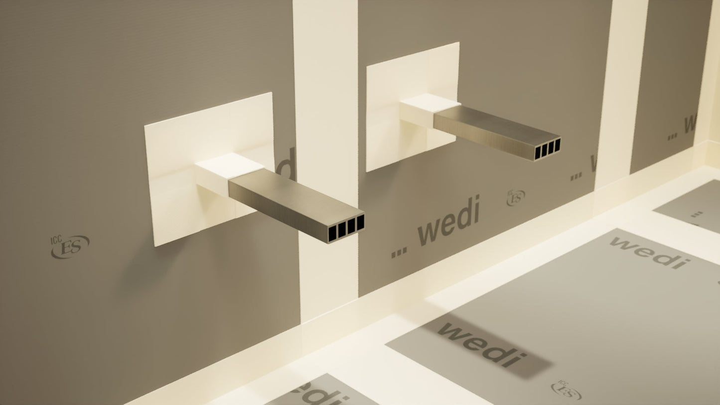 The Original™ Floating Shower Bench Kit® with wedi® & Original Shower Bench Bracket®