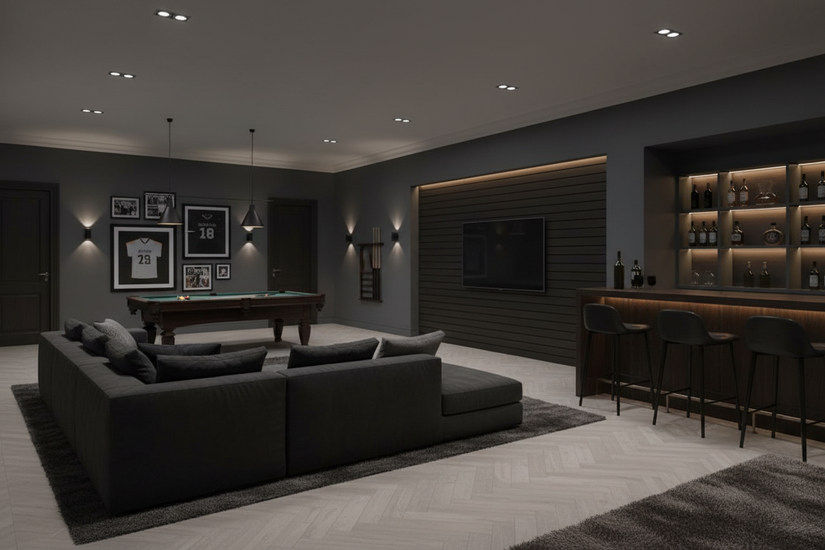 Chevron Zen Gray Wood Look Porcelain Tile 24x48"