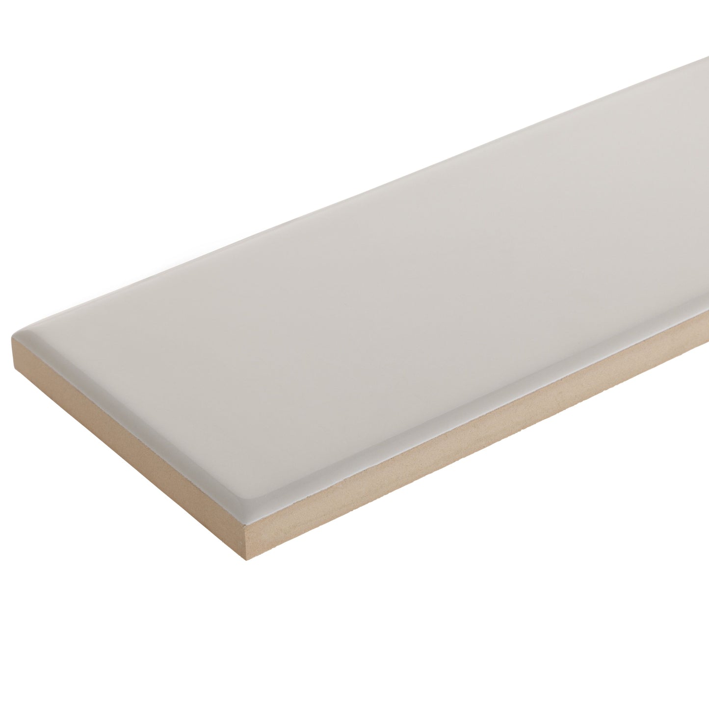 3x9 Timeless Ivory Mist ceramic gloss wall tile - Industry Tile