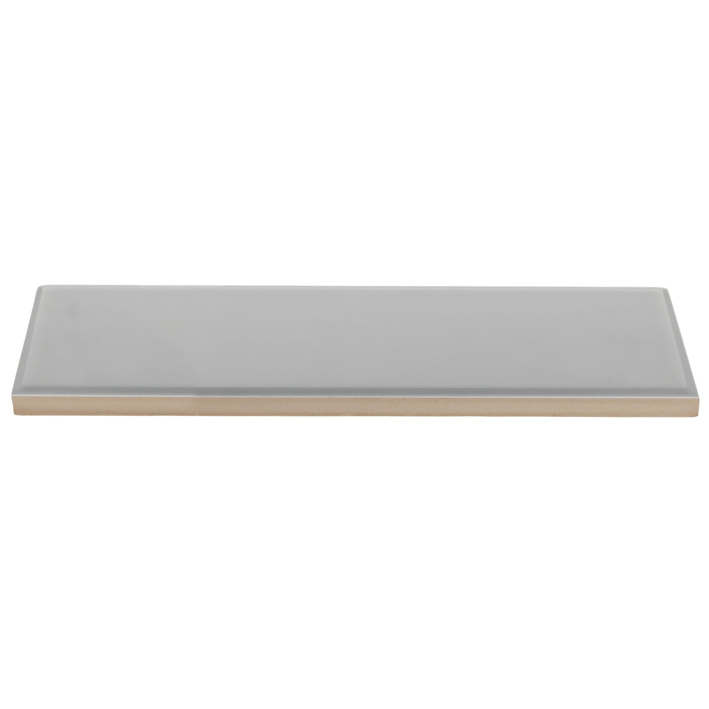3x9 Timeless Light Gray ceramic gloss wall tile - Industry Tile