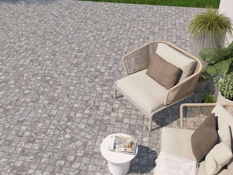 24x24 Porcelain Paver 2cm Eternal - rounded - Industry Tile