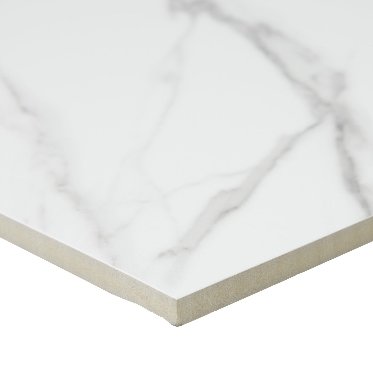 12x24 Chicago Statuario Polished porcelain tile - Industry Tile