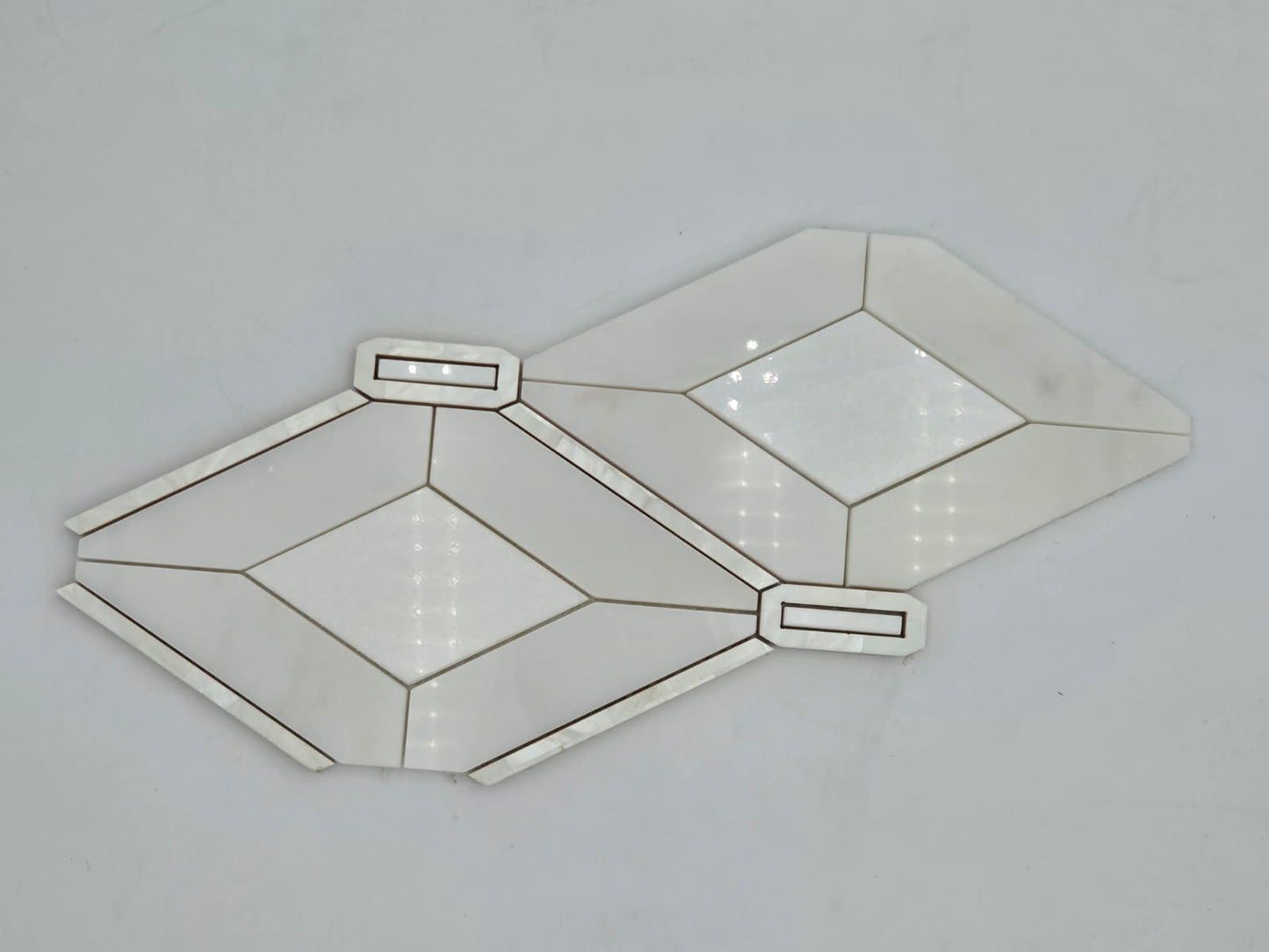 Industry Tile Natural Stone & MOP Waterjet Mosaic ( 5 pc per case) 2564