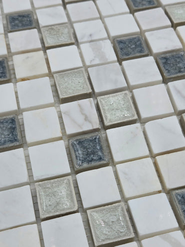 Industry Tile Natural Stone with crackled tile Mosaic ( 11 pc per case) 1504