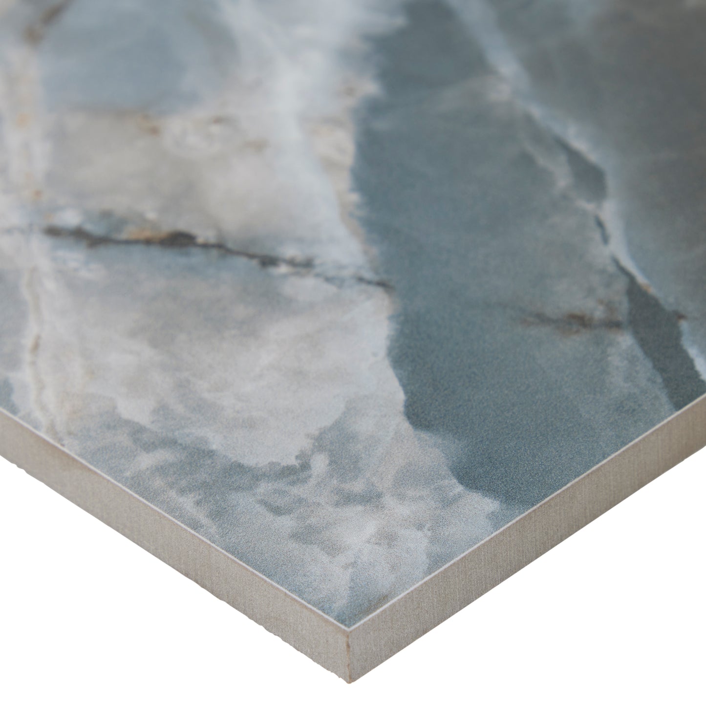 24x48 Reflection Blue sugar finish porcelain tile - Industry Tile