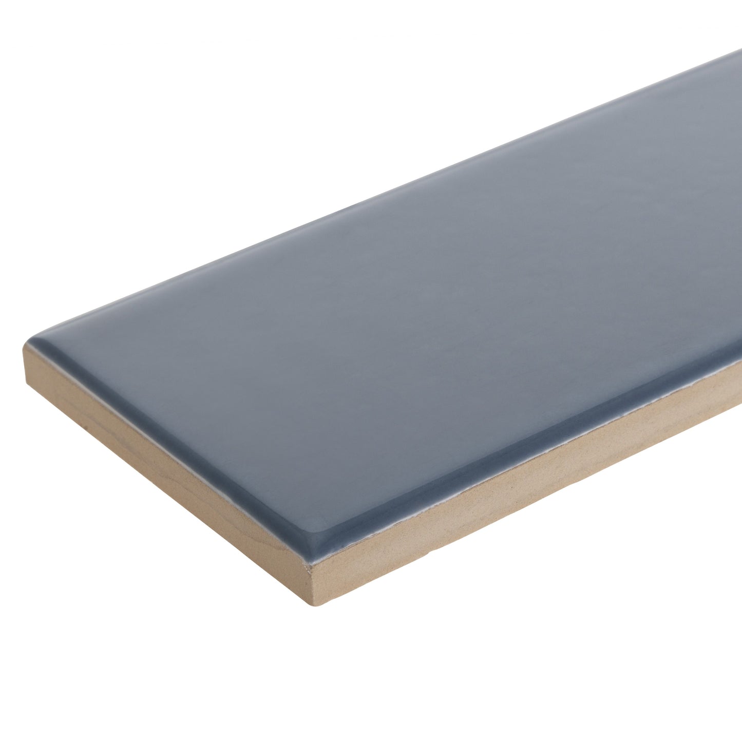 3x9 Timeless Baltic Blue ceramic gloss wall tile - Industry Tile