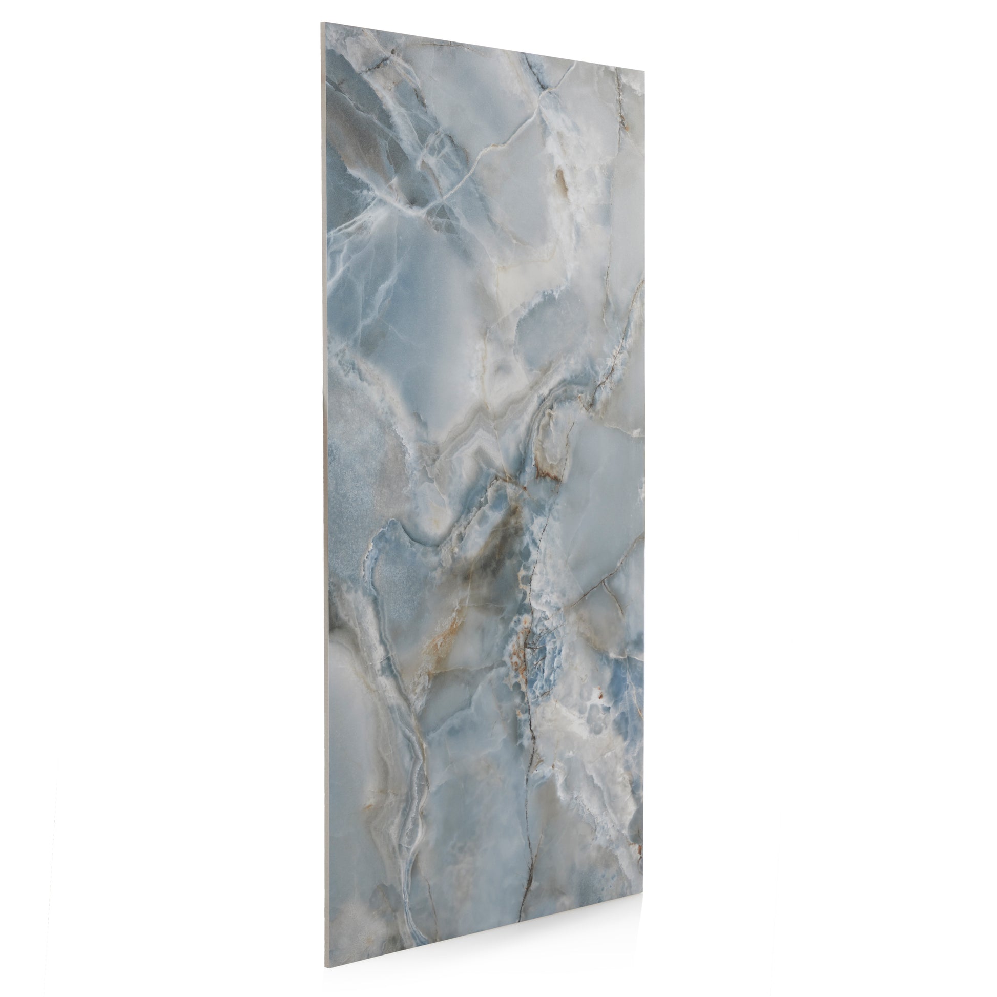24x48 Reflection Blue sugar finish porcelain tile - Industry Tile
