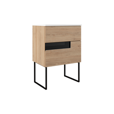 Vision Canela 24" W x 18" D Bath Vanity with White Ceramic Vanity Top and Sink - Industry Tile