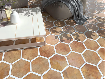 Hexelle Cotto Matte Porcelain Hexagon Tile – 8.66x9.84