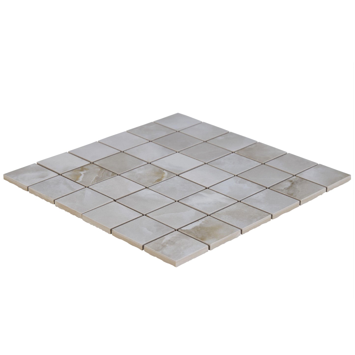 24x24 Oxyx Noir White / Cream porcelain tile - Industry Tile