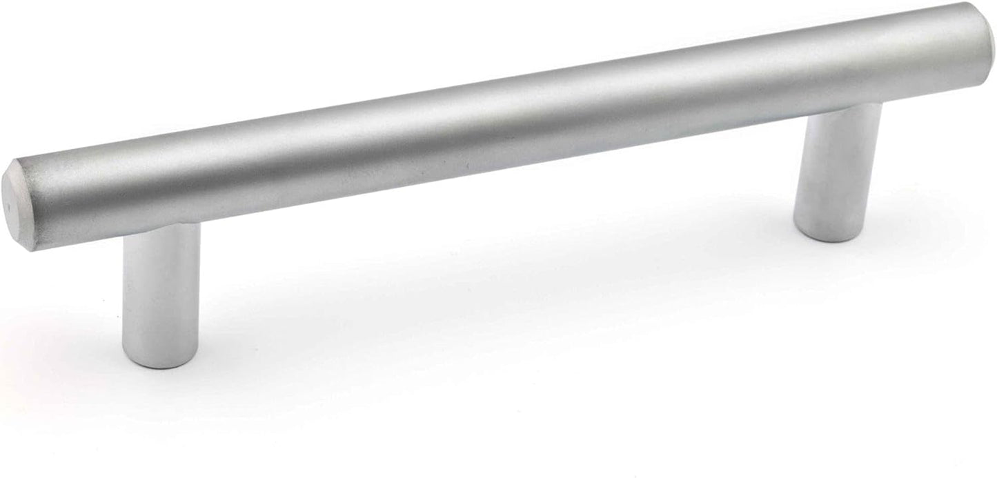 3 3/4-inch (96 mm) Center-to-Center Matte Chrome Cabinet and Drawer Bar Pull Handle for Kitchen, Bathroom, and Furniture - Industry Tile