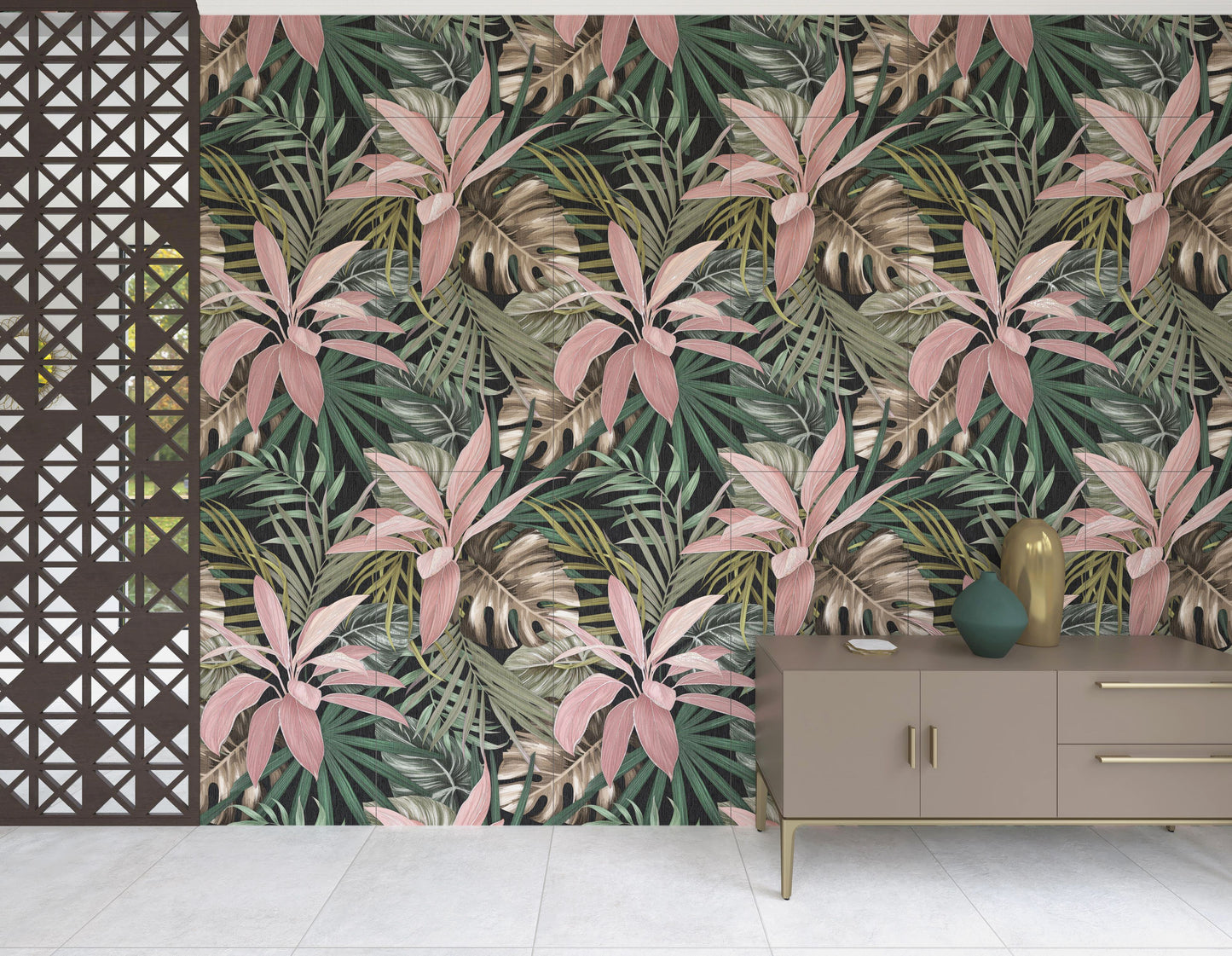 24x48 Botanical Rose porcelain tile ( 2 pcs / case) - Industry Tile