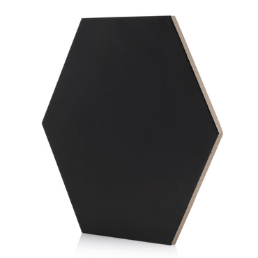 9x10 Hexagon Black porcelain tile - Industry Tile