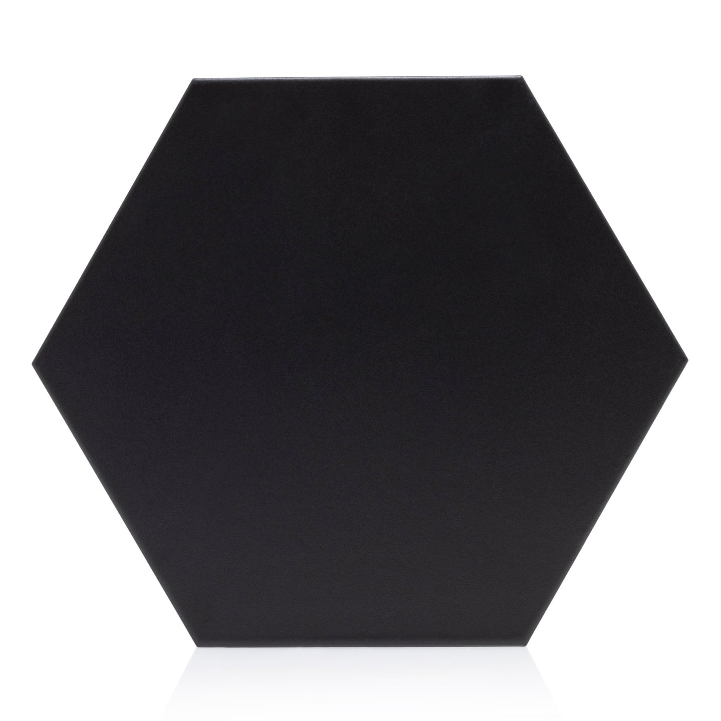 9x10 Hexagon Black porcelain tile - Industry Tile