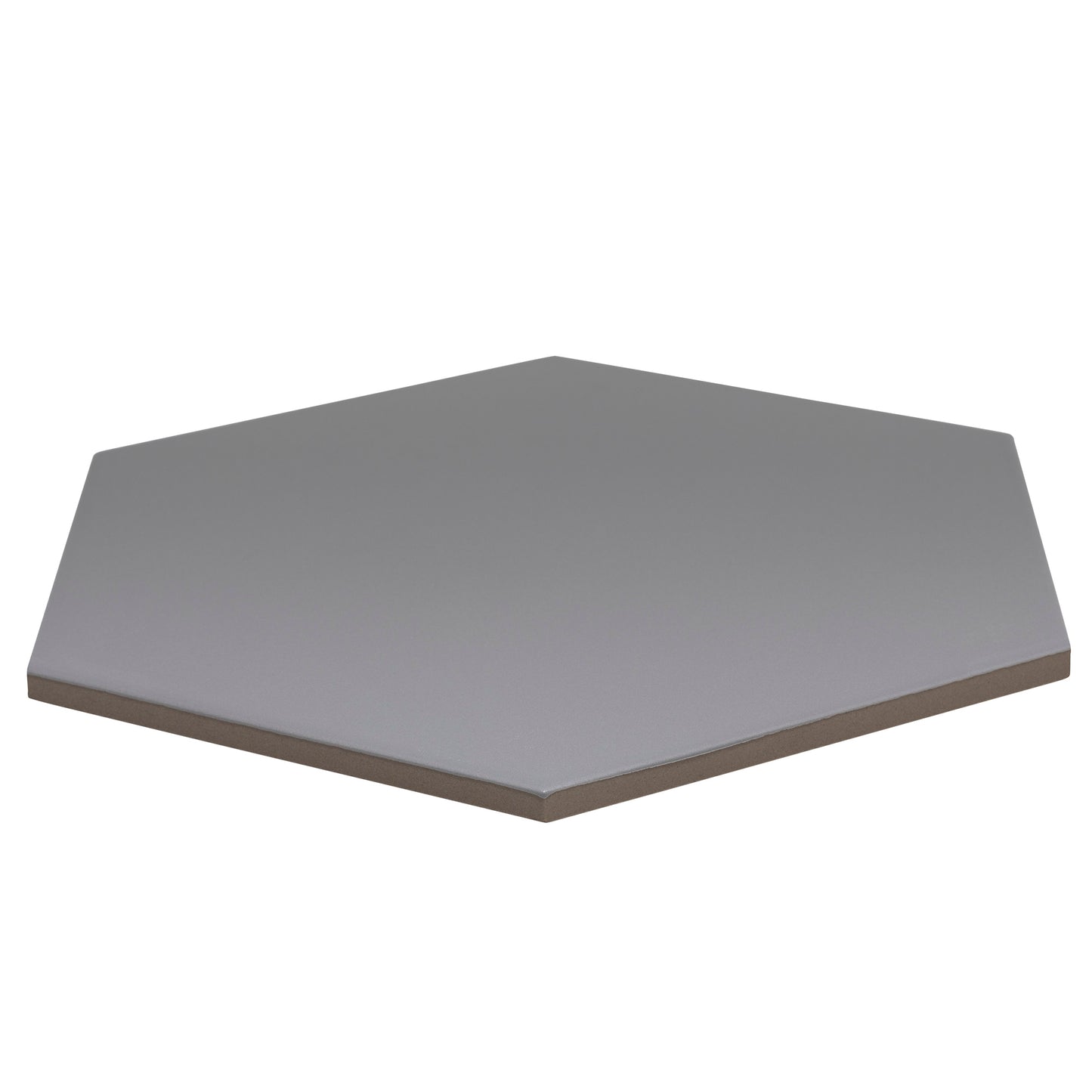 9x10 Hexagon Dark Grey porcelain tile - Industry Tile