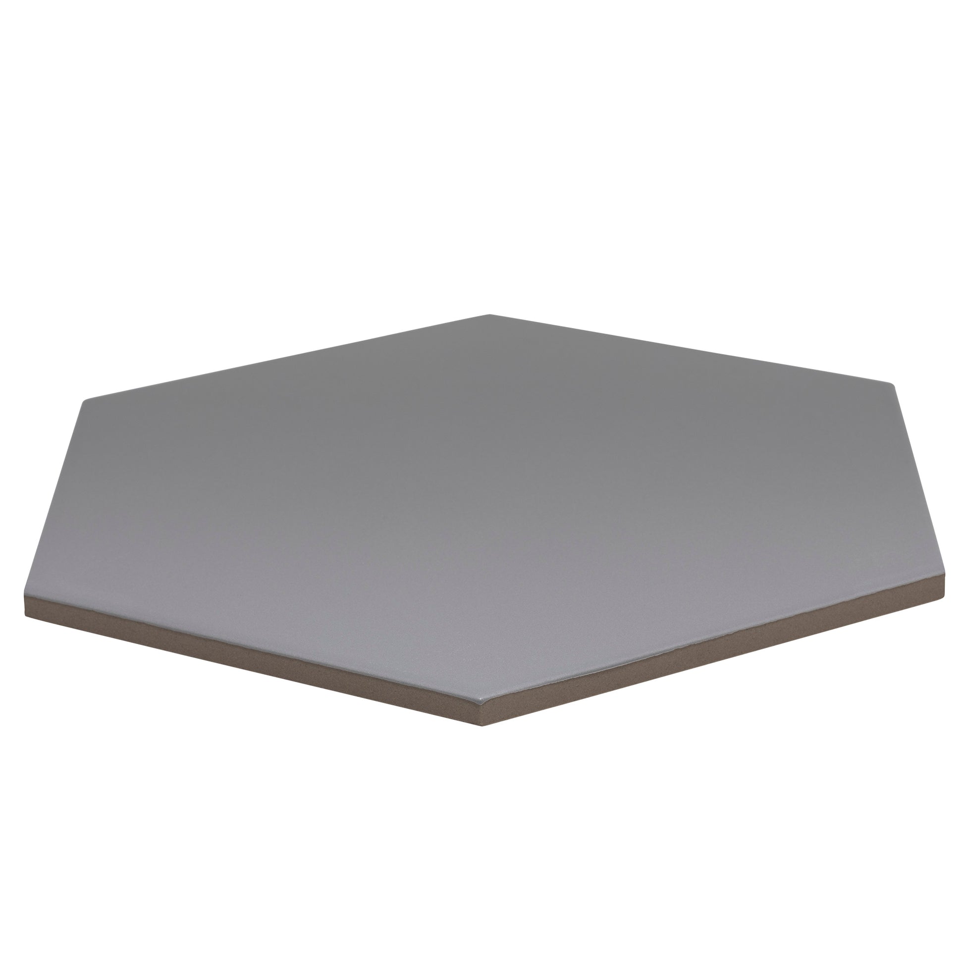 9x10 Hexagon Dark Grey porcelain tile - Industry Tile