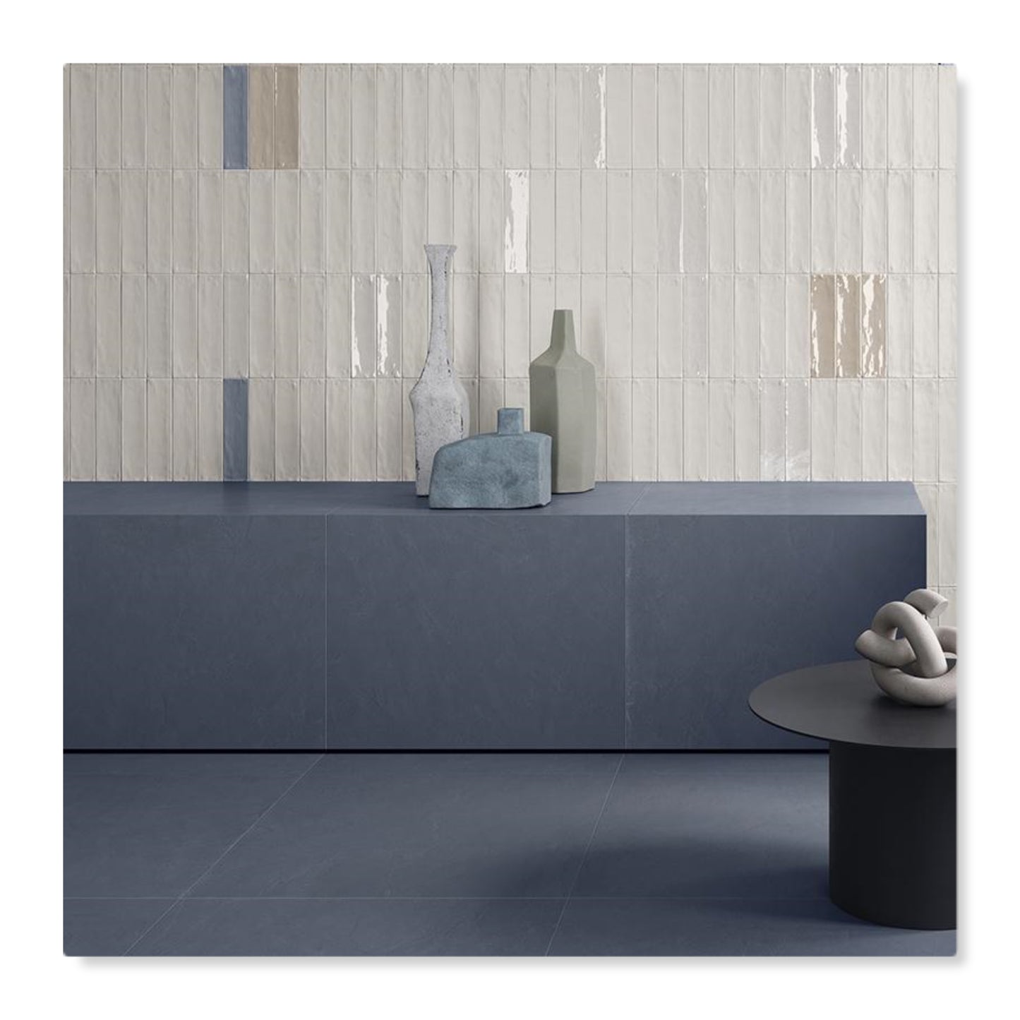 2x10 Modern Brick White Matte porcelain tile - Industry Tile