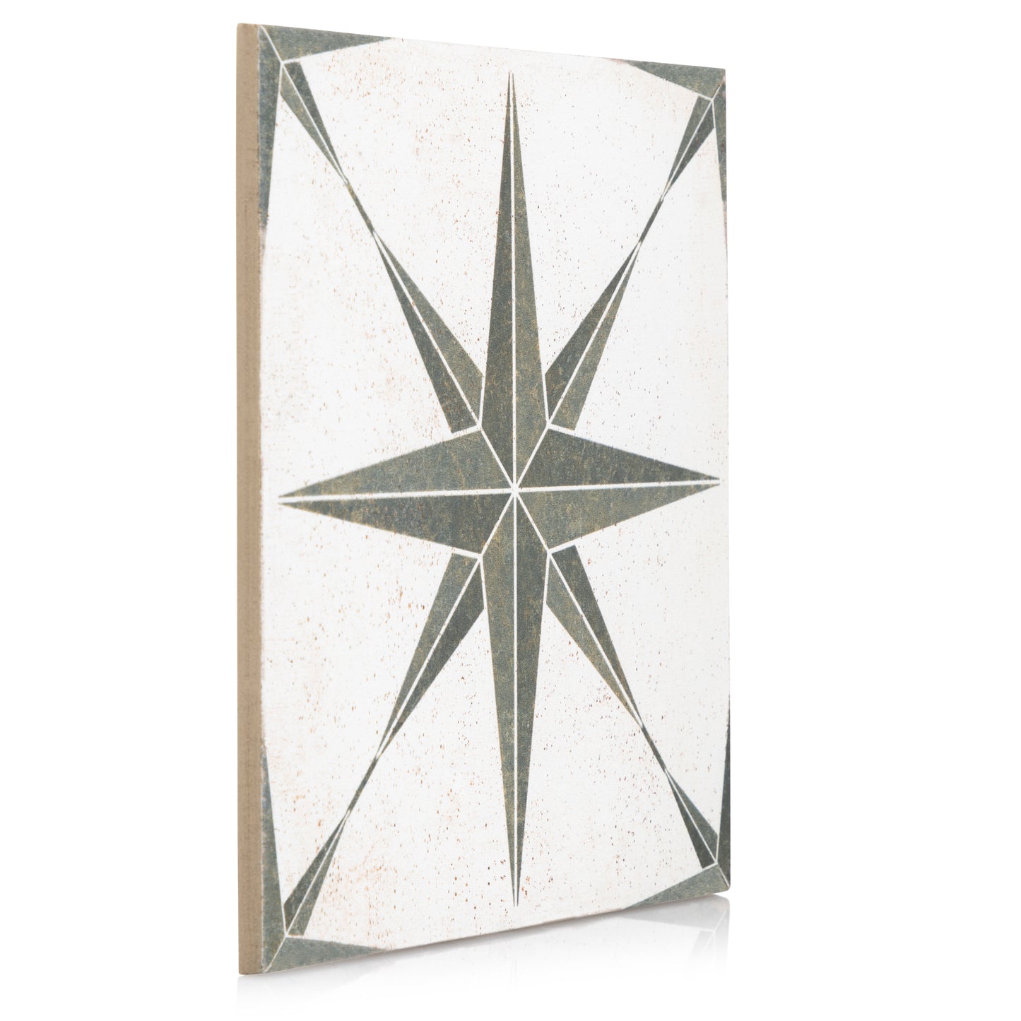 9x9 Star Green porcelain tile - Industry Tile