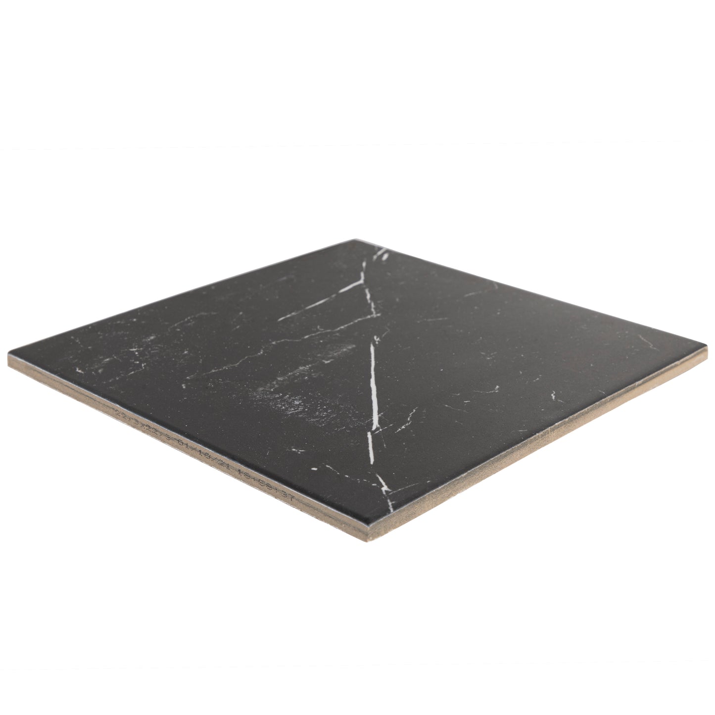 9x9 Charmed Black base field porcelain tile - Industry Tile