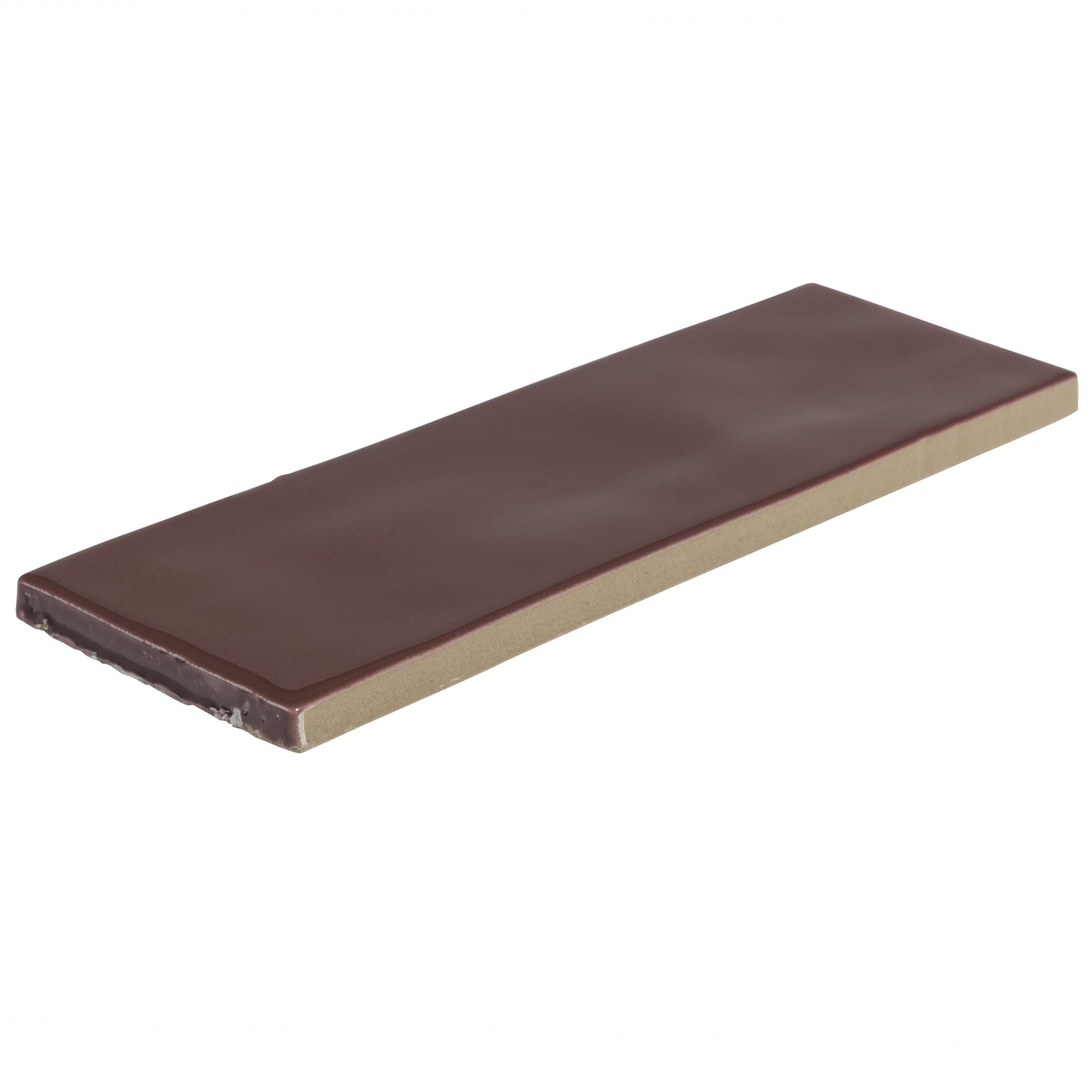 2.5x8 Tribeca Burgundy Gloss porcelain tile - Industry Tile