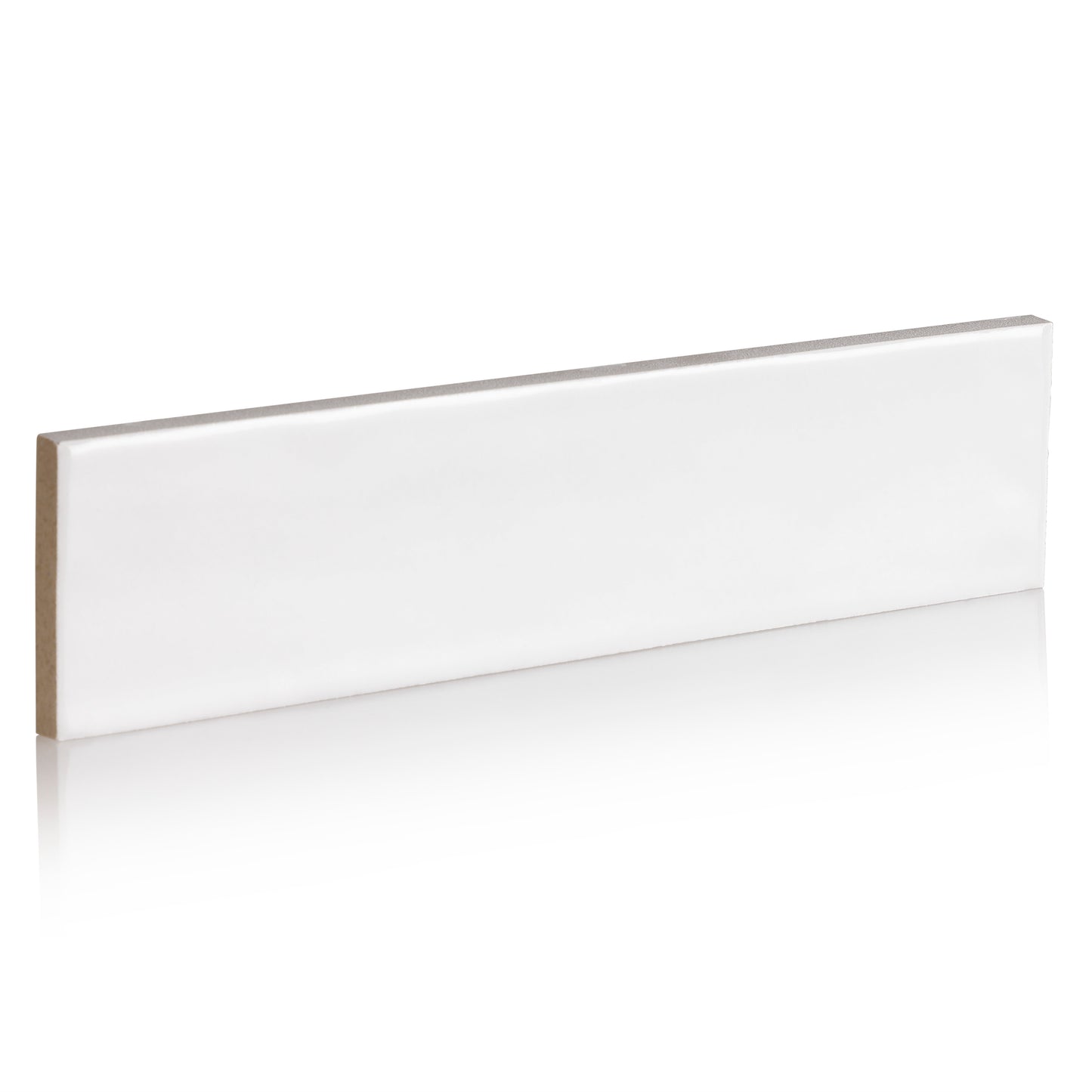 2x10 Modern Brick White Gloss porcelain tile - Industry Tile