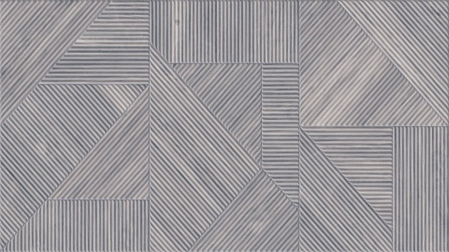 24x48 Designer 3d wood look porcelain tile - Gray - Industry Tile