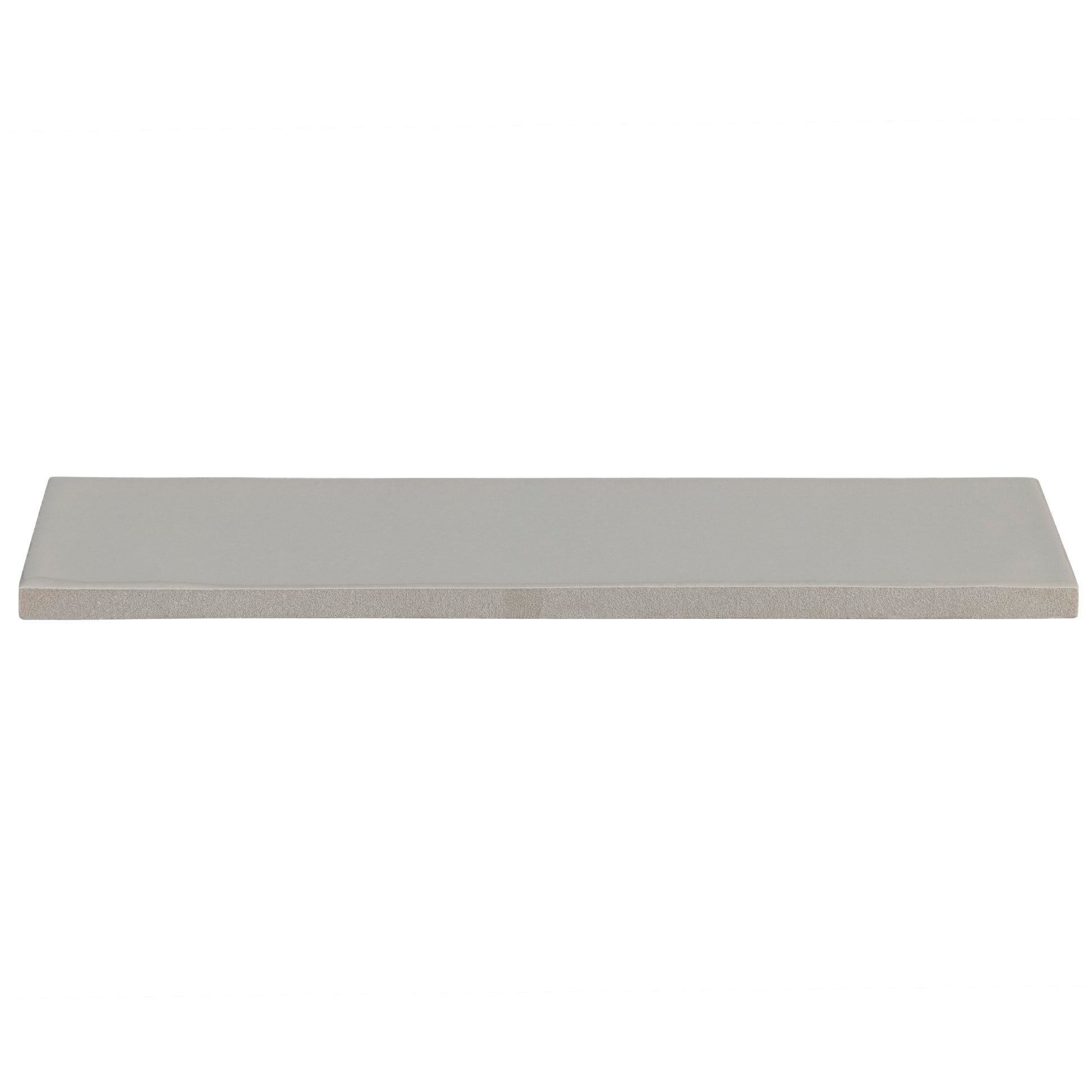 2x10 Modern Brick Gray Gloss porcelain tile - Industry Tile