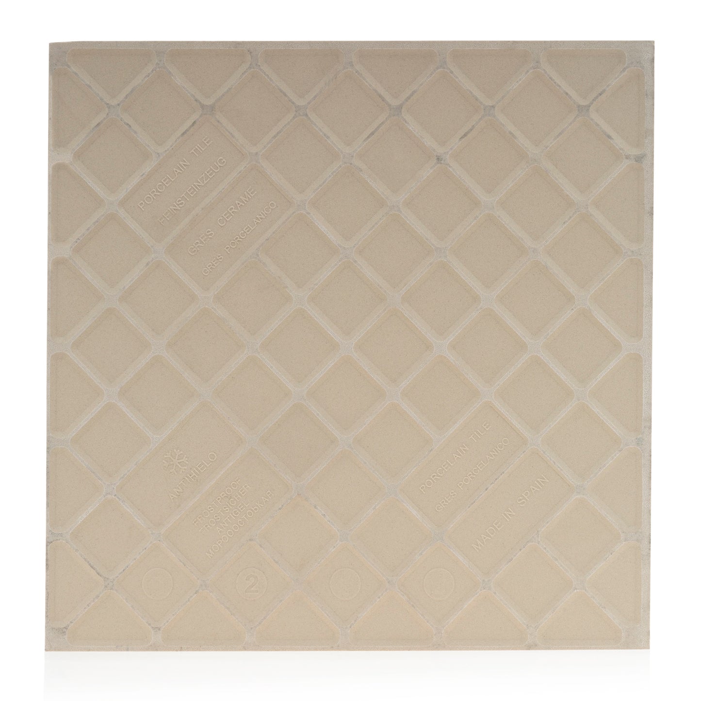 11.71x11.71 Encaustic Grey Porcelain tile - Industry Tile