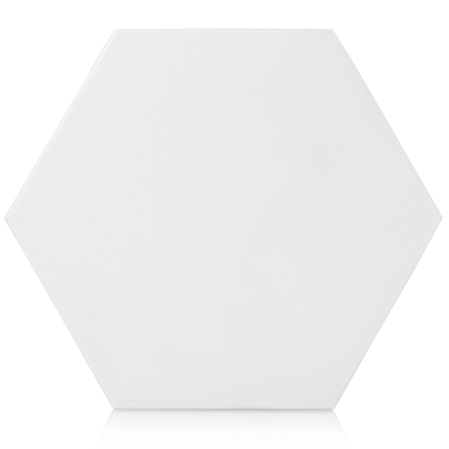9x10 Hexagon White porcelain tile - Industry Tile