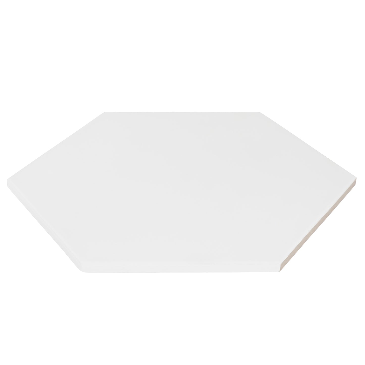 9x10 Hexagon White porcelain tile - Industry Tile