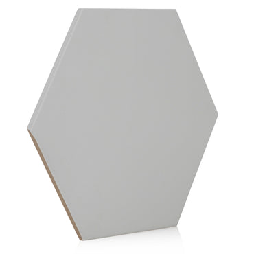 9x10 Hexagon Gris porcelain tile - Industry Tile