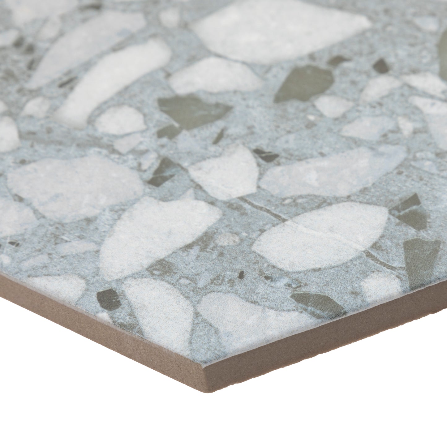 9x10 Hexagon Green Terazzo porcelain tile - Industry Tile