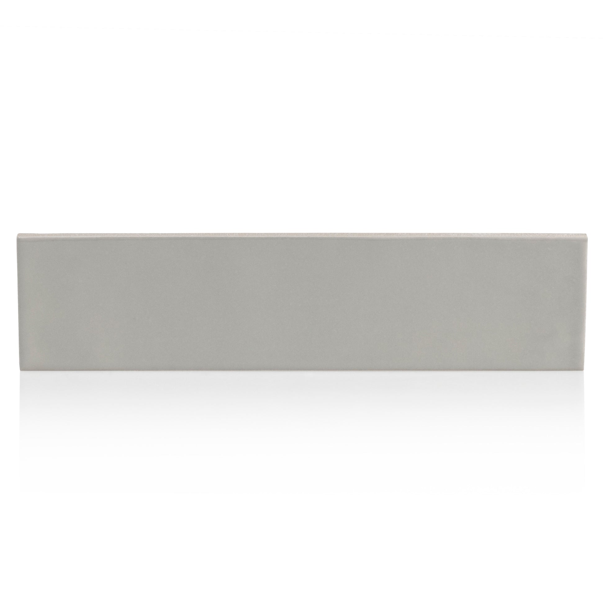 2x10 Modern Brick Gray Gloss porcelain tile - Industry Tile