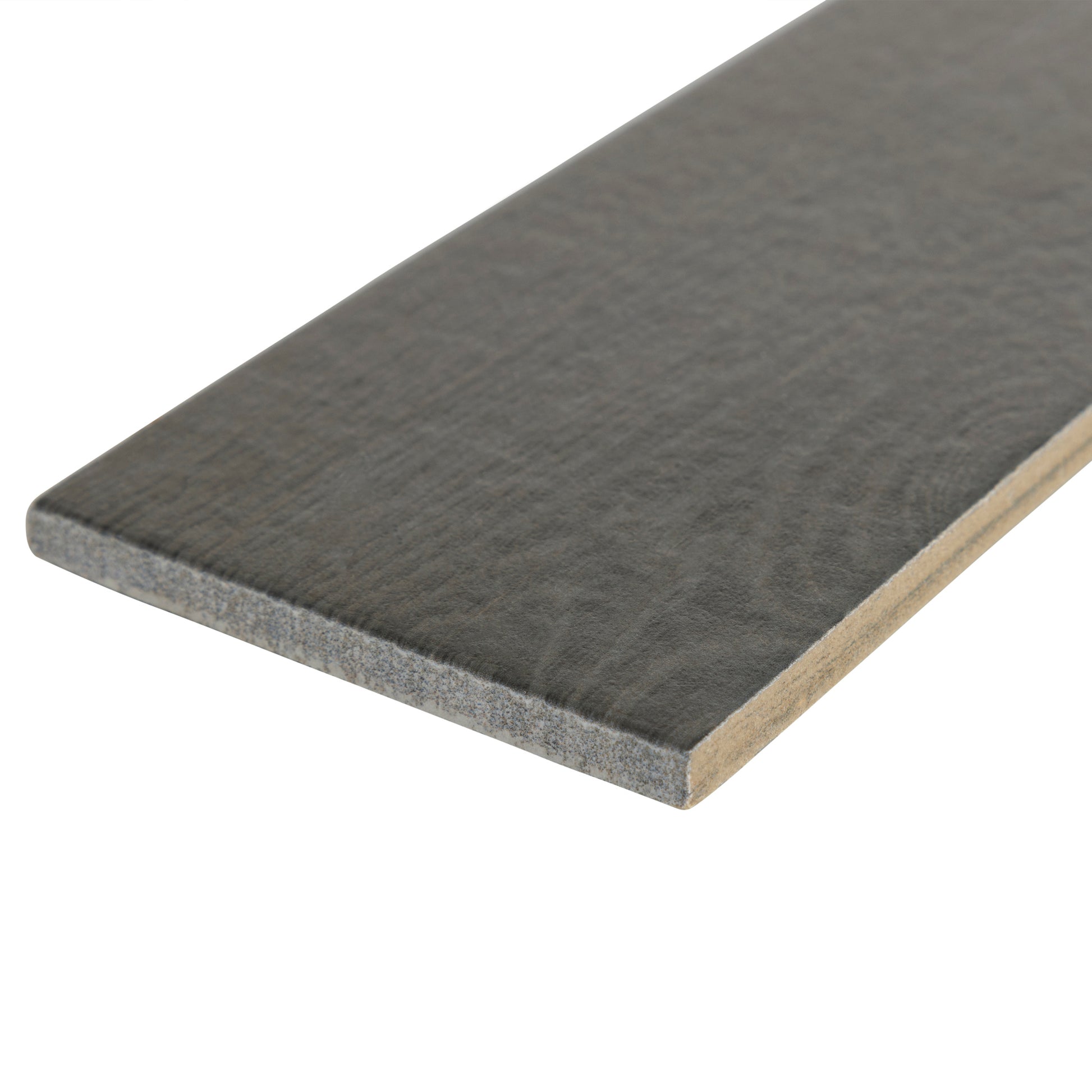 Woodside 3x18 Black porcelain tile - Industry Tile