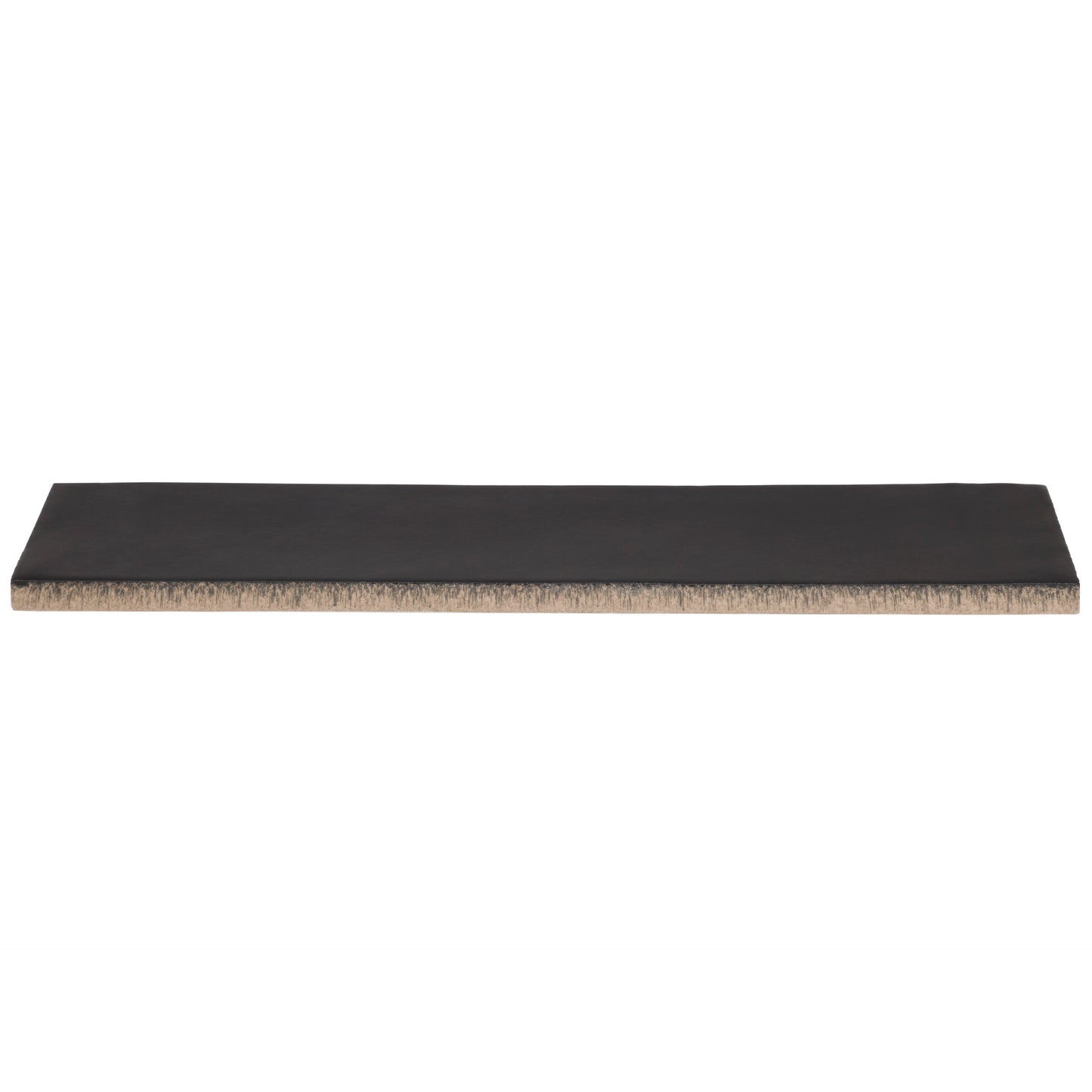 2x10 Modern Brick Black Matte porcelain tile - Industry Tile