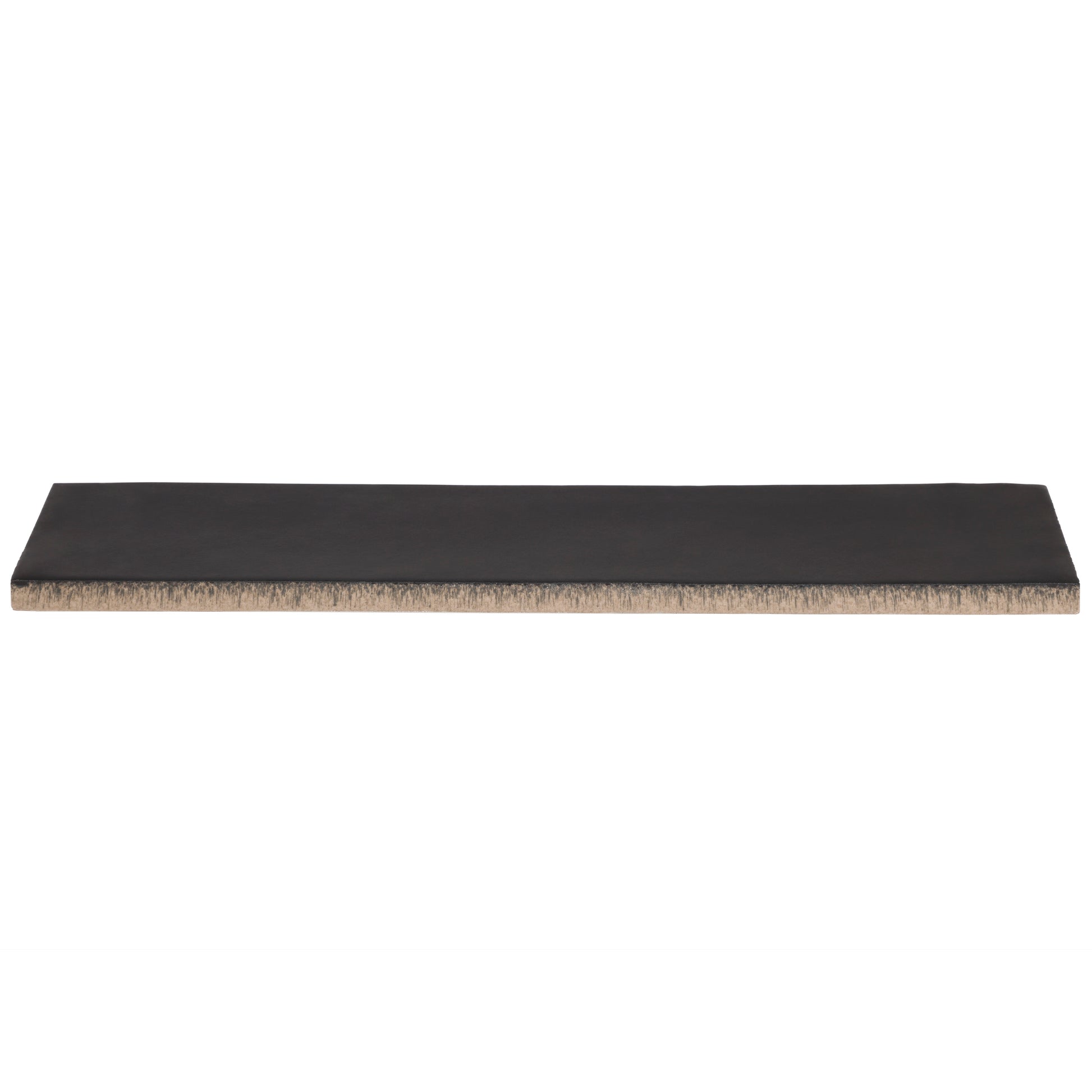 2x10 Modern Brick Black Matte porcelain tile - Industry Tile