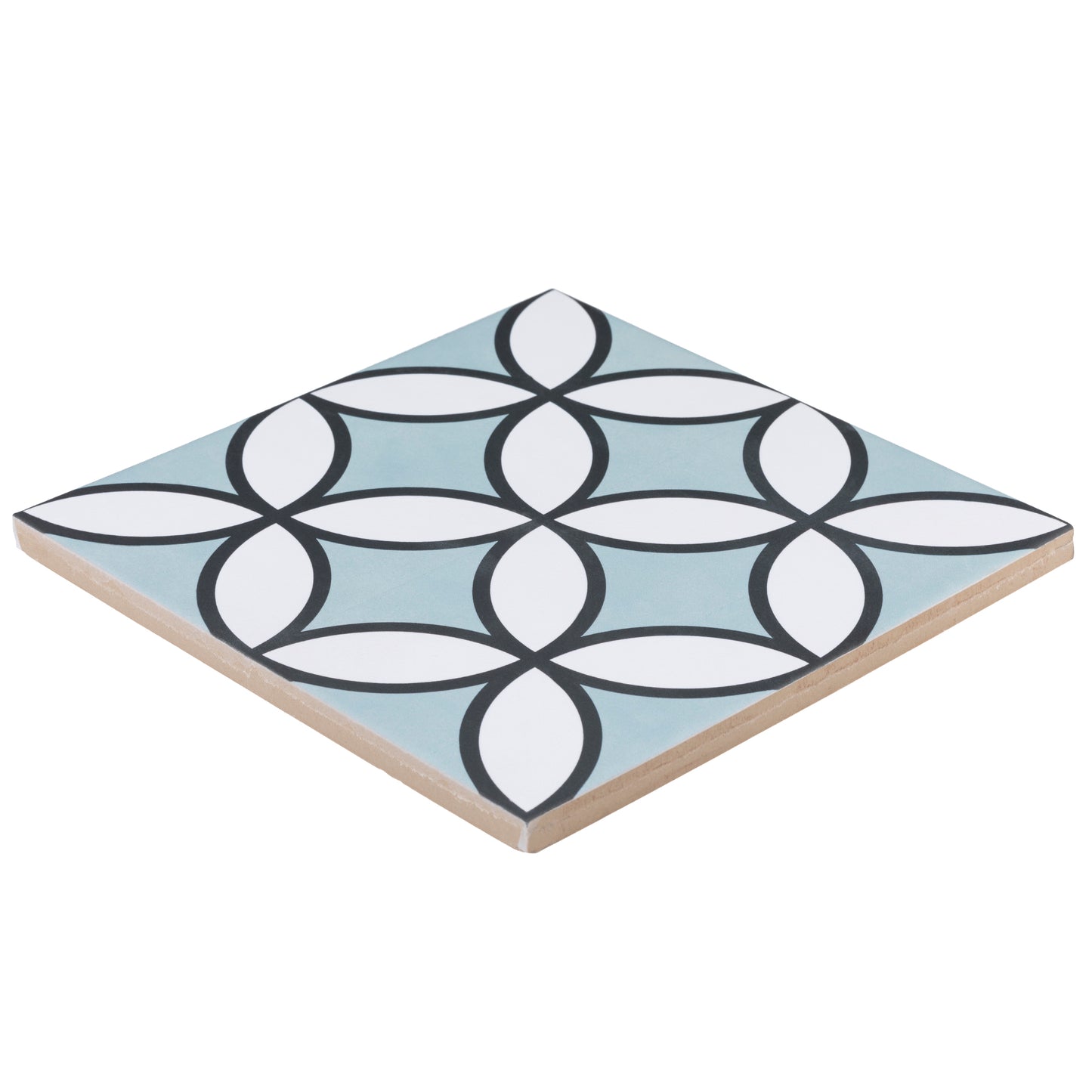 8x8 Bold Mint porcelain tile - Industry Tile