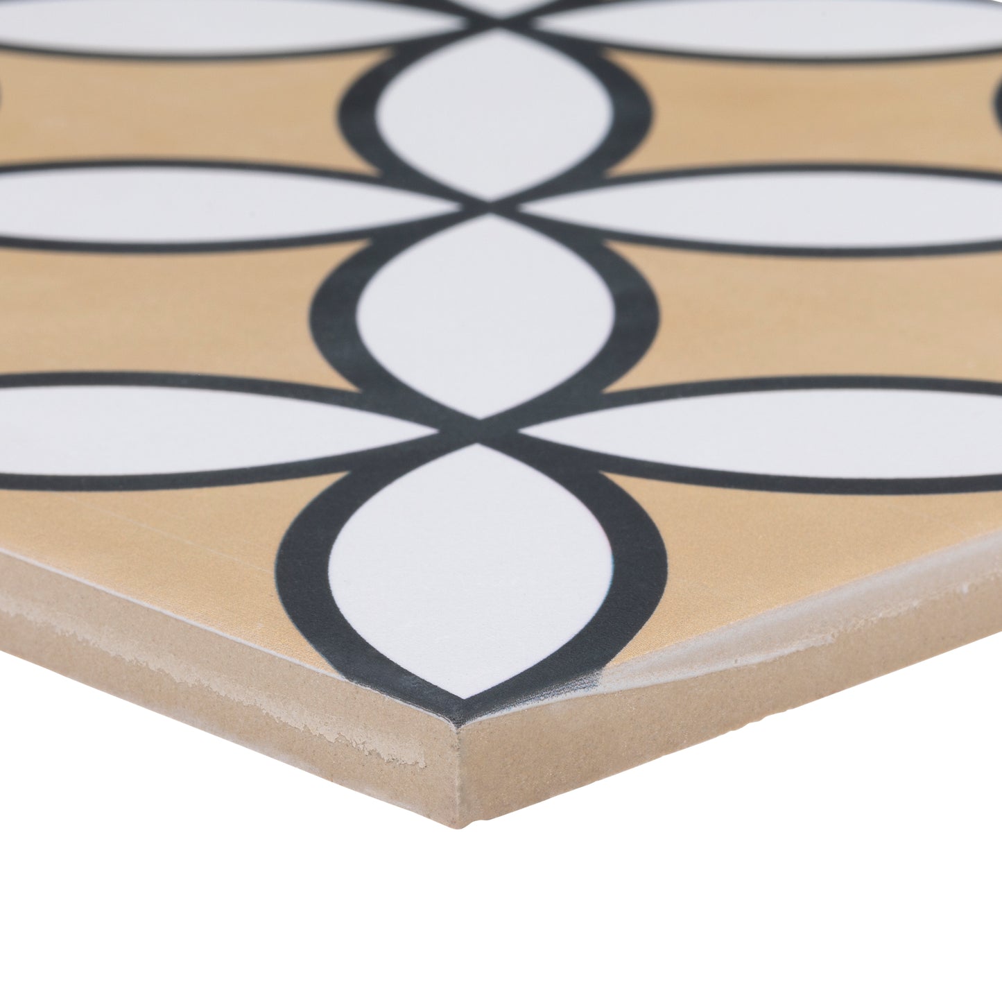 8x8 Bold Mustard porcelain tile - Industry Tile