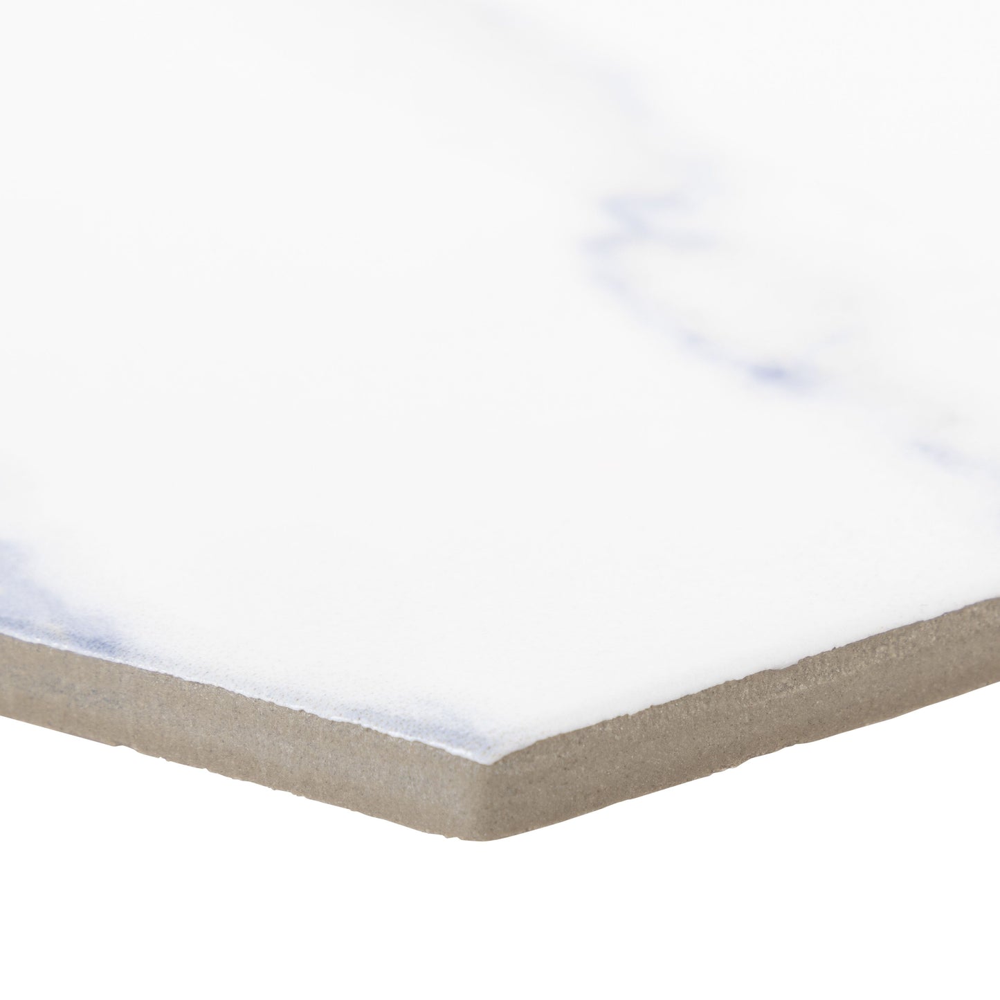 7.87x 9.45 Blue Elements hexagon porcelain tile - Industry Tile