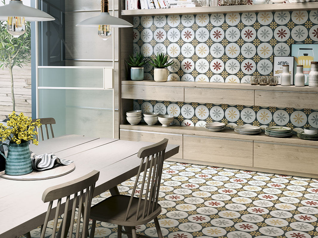 8x8 Tradition Praga Ceramic Tile - Industry Tile