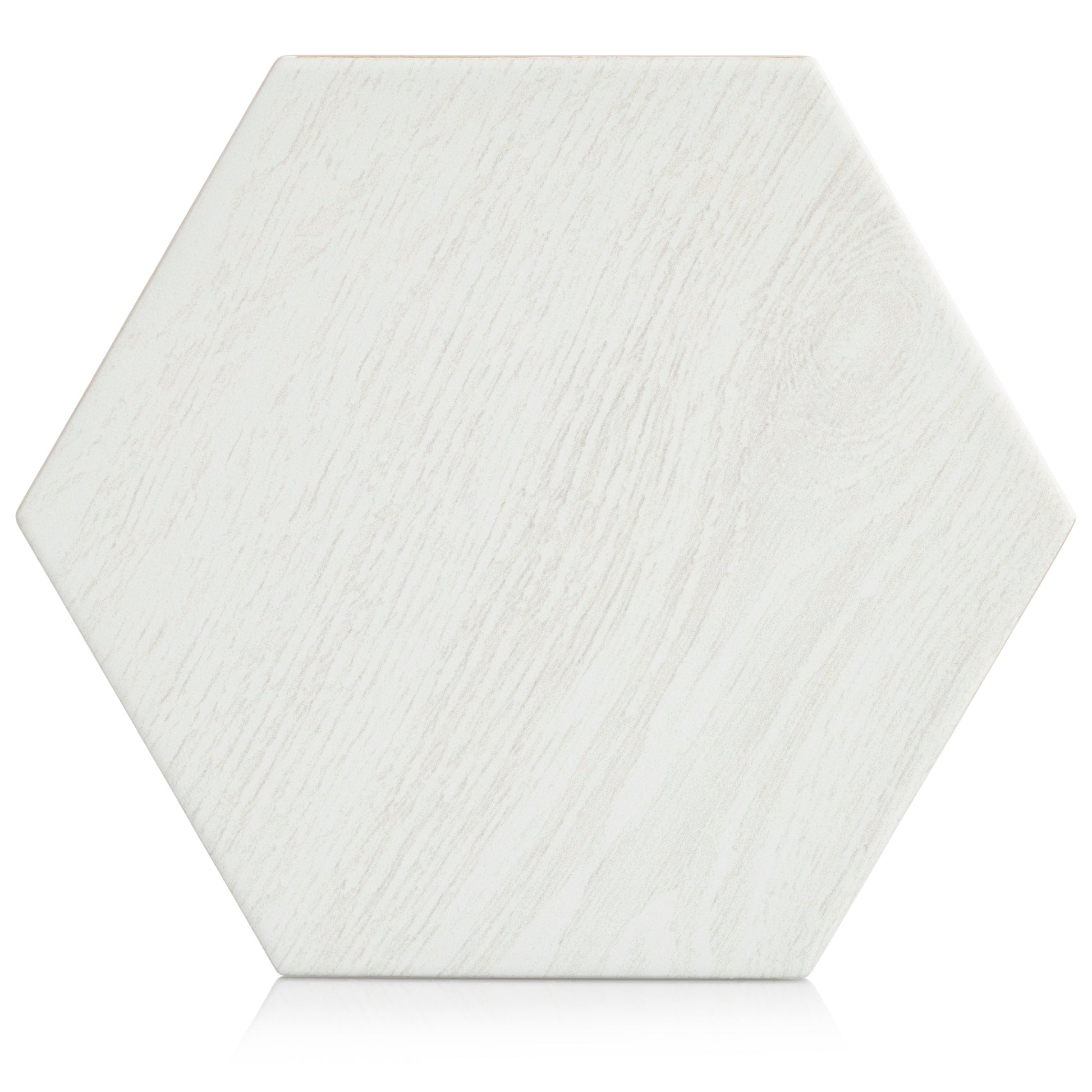Woodside 8x10 White hexagon porcelain tile - Industry Tile