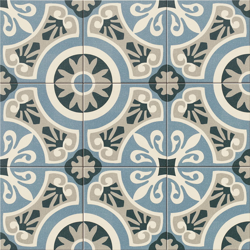 8x8 Tradition Viena Ceramic Tile - Industry Tile