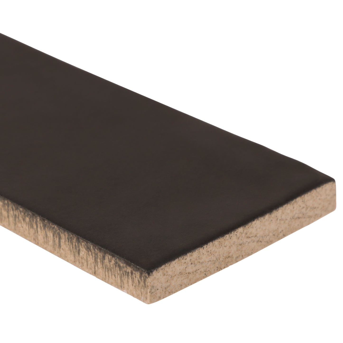 2x10 Modern Brick Black Matte porcelain tile - Industry Tile