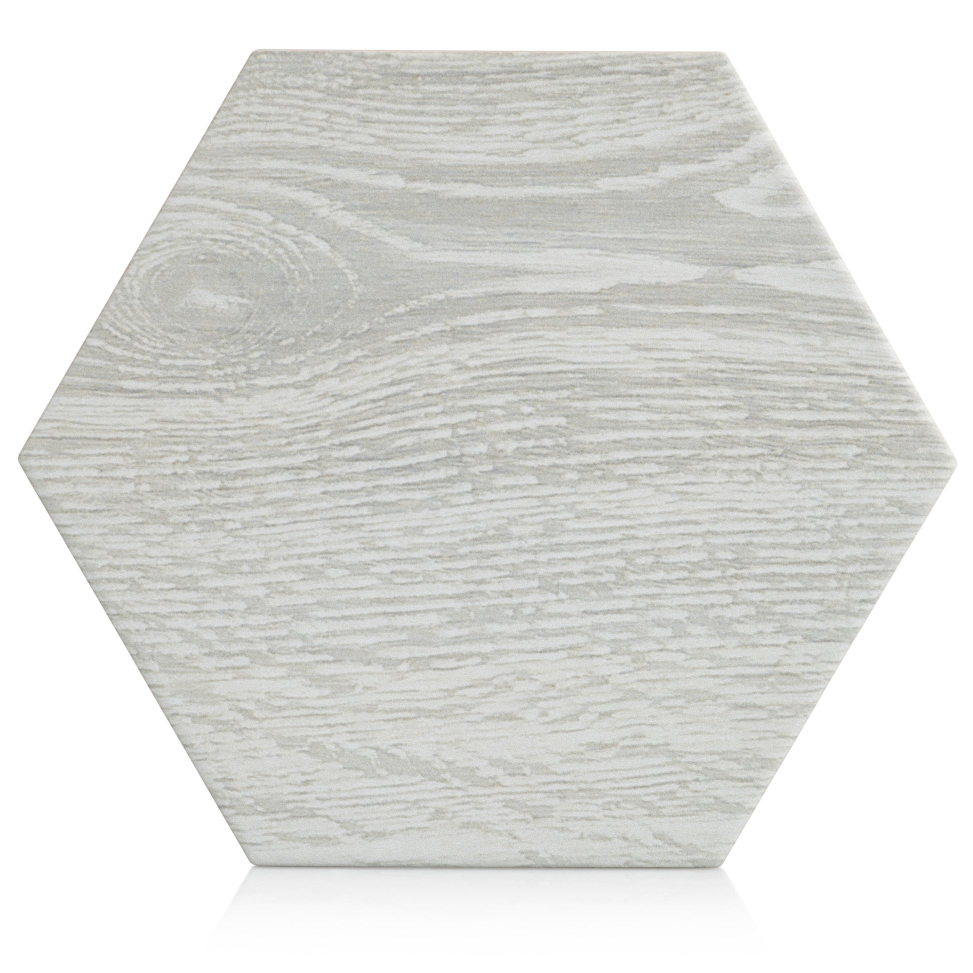 Woodside 8x10 Gray hexagon porcelain tile - Industry Tile