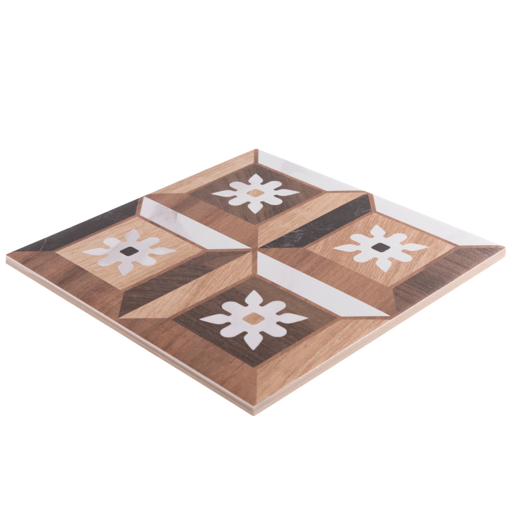 8x8 Art Wood Marble design 6 porcelain tile - Industry Tile