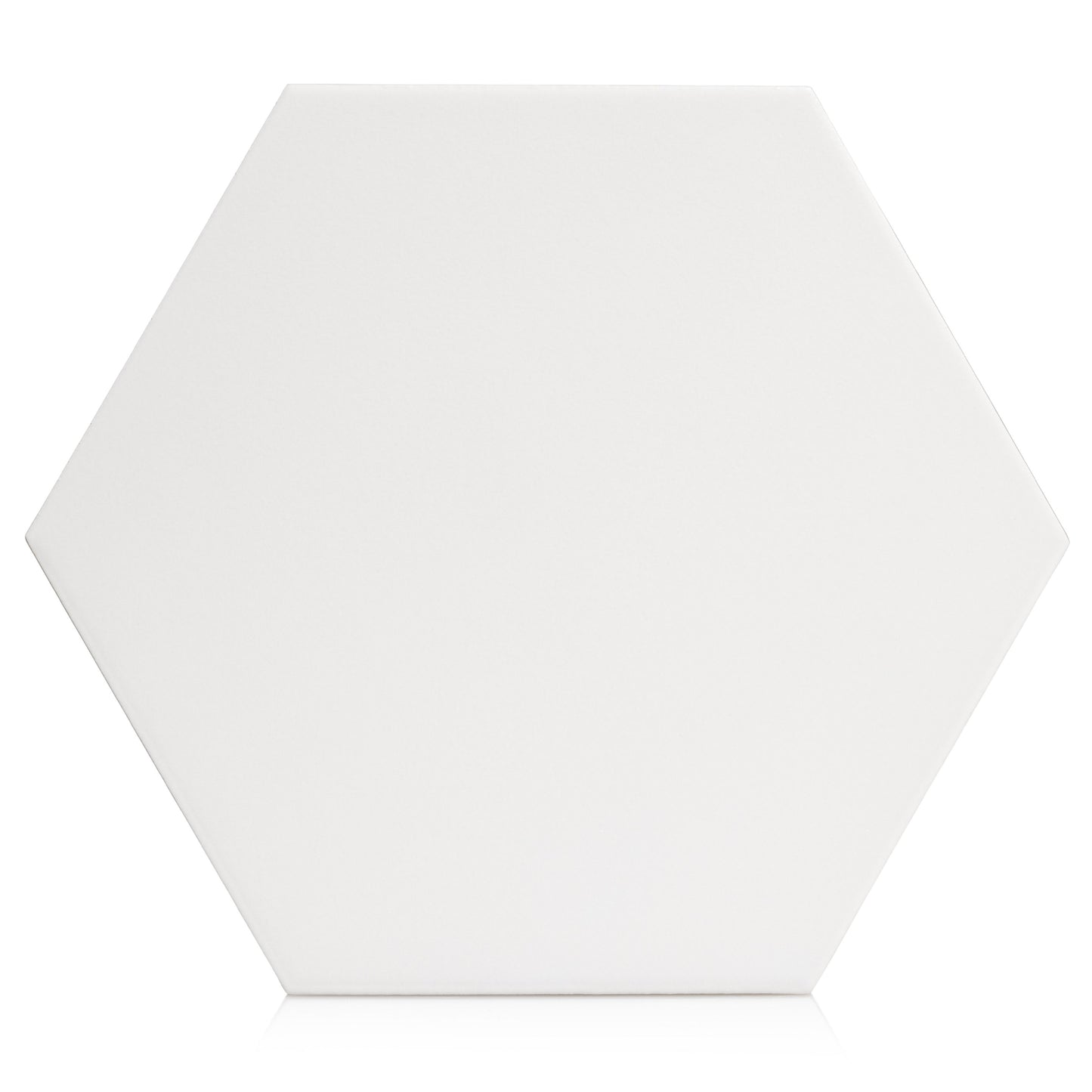 7.8x9 Tribeca Hexagon White porcelain tile - Industry Tile