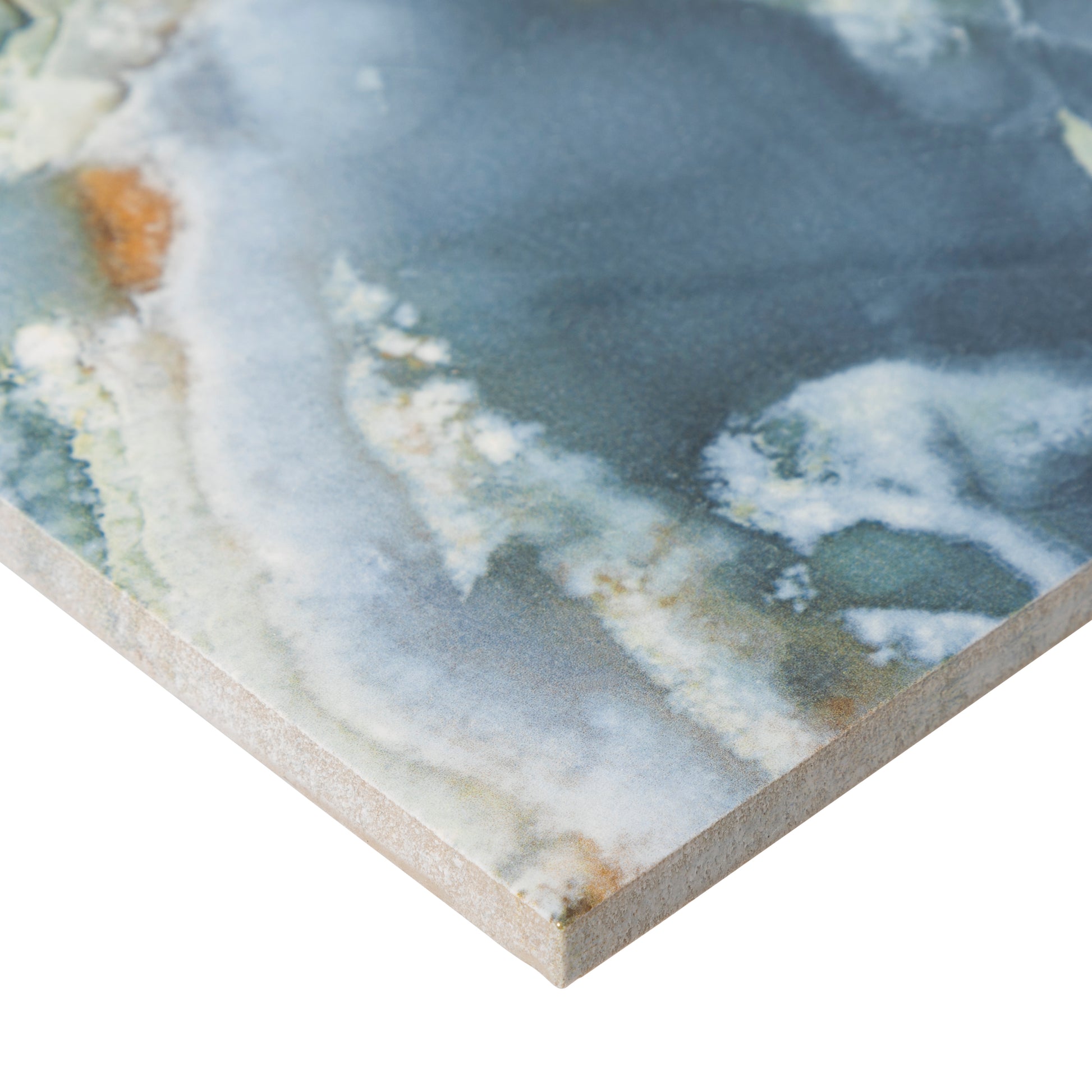 6x6 Swimming Pool Cross Emerald porcelain tile - Industry Tile