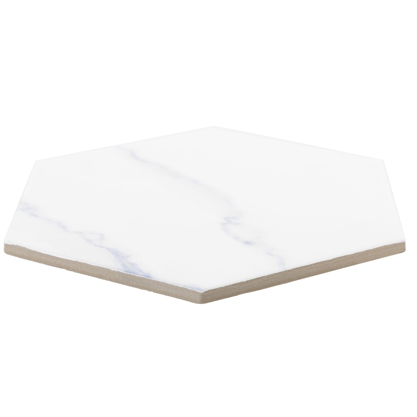 7.87x 9.45 Blue Elements hexagon porcelain tile - Industry Tile